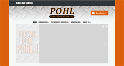 Desktop Screenshot of pohltransportation.com