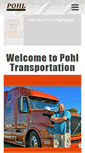 Mobile Screenshot of pohltransportation.com