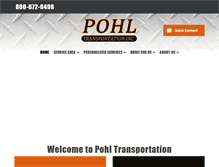 Tablet Screenshot of pohltransportation.com
